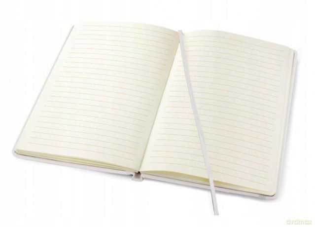 Notes z gumką biały