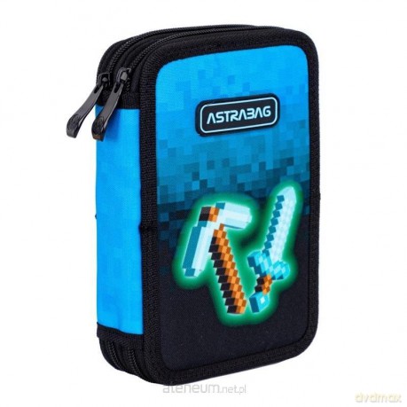 Piórnik podwójny z wyp. Blue Pixel