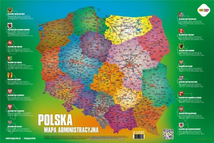 Plansza edukacyjna Mapa Polski [KSIĄŻKA]