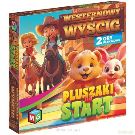 Pluszaki na start Westernowy wyścig 2w1 [GRA PLANSZOWA]