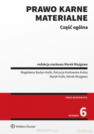 Prawo karne materialne. Część ogólna w.6 [KSIĄŻKA]
