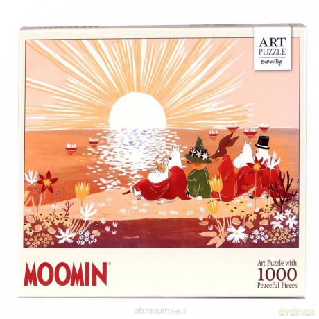 Puzzle 1000 el. artystyczne Muminki czerwone [PUZZLE]