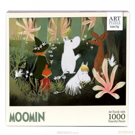 Puzzle 1000 el. artystyczne Muminki zielone [PUZZLE]