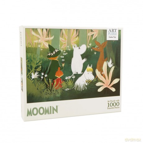 Puzzle 1000 el. artystyczne Muminki zielone [PUZZLE]