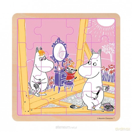 Puzzle 16 el. drewniane Muminki - Figle [PUZZLE]