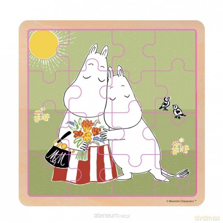 Puzzle 16 el. drewniane Muminki - Przytul Mnie [PUZZLE]