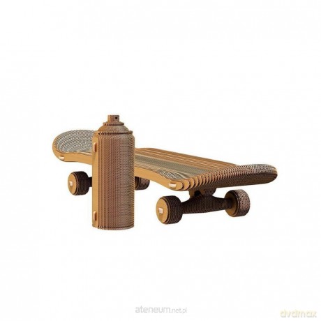Puzzle 3D kartonowe - Deskorolka i puszka sprayu [PUZZLE]