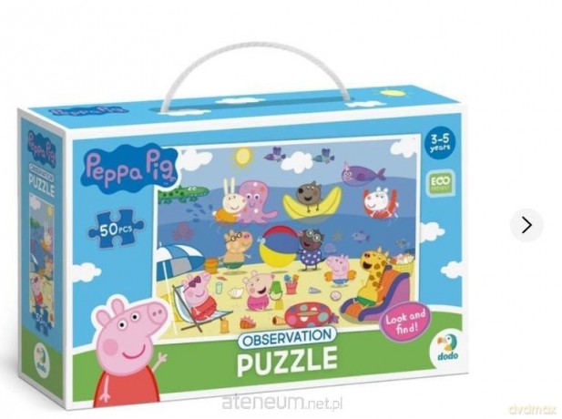 Puzzle 50 el. obserwacyjne Świnka Peppa. Wakacje [PUZZLE]