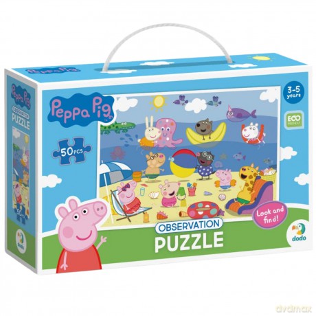 Puzzle 50 el. obserwacyjne Świnka Peppa. Wakacje [PUZZLE]