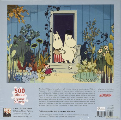 Puzzle 500 el. Muminki Mama, Tata i Mała Mi [PUZZLE]