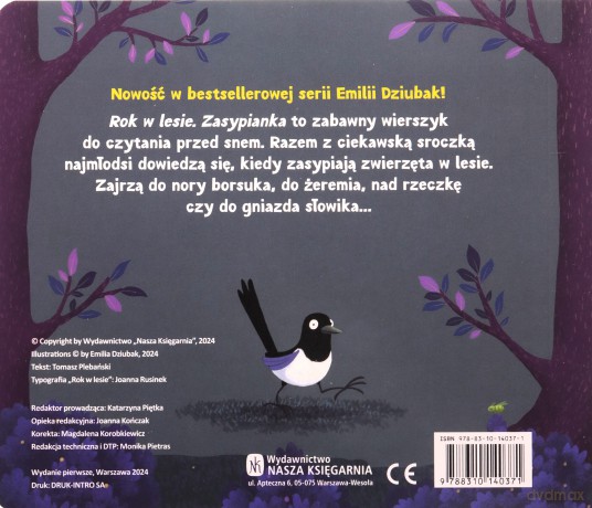 Rok w lesie. Zasypianka - Tomasz Plebański, Emilia Dziubak [KSIĄŻKA]