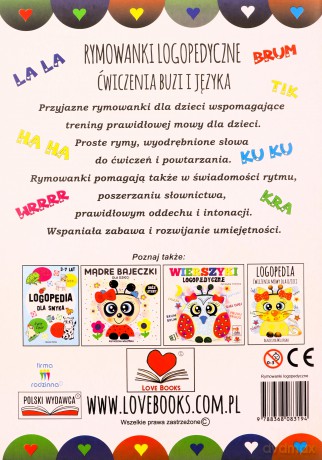 Rymowanki logopedyczne. Ćwiczenia buzi i języka - Agnieszka Wileńska [KSIĄŻKA]