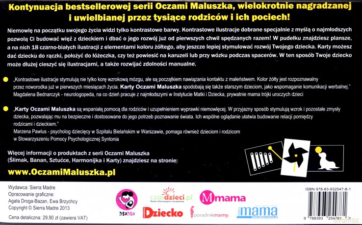 Oczami Maluszka Karty [KSIĄŻKA]
