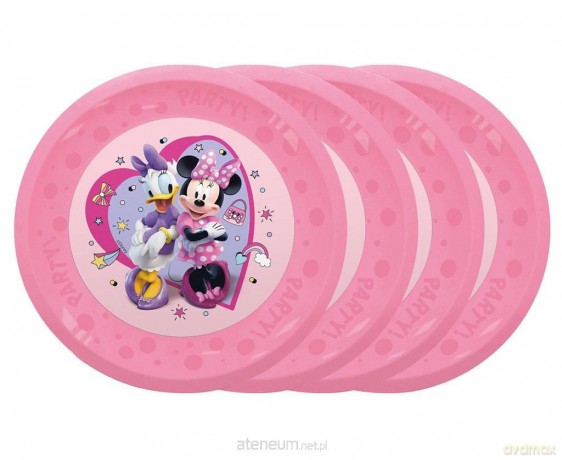 Talerz wielokrotnego użytku Minnie 21cm 4szt