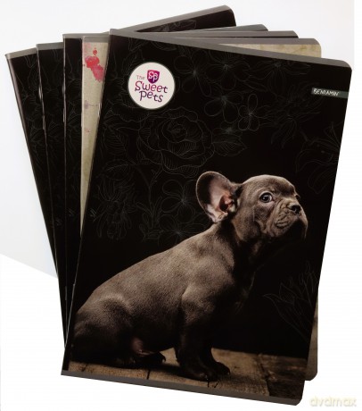 Zeszyt A4/60K kratka The Sweet Pets (5szt)