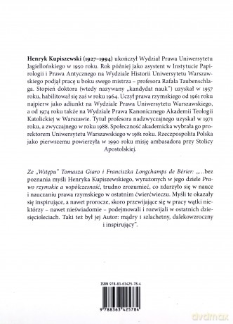 Prawo Rzymskie A Współczesność - Henryk Kupiszewski [KSIĄŻKA]
