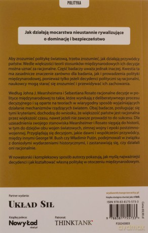 Jak myślą państwa. Racjonalność w polityce zagranicznej - J. Mearsheimer John, Sebastian Rosato [KSIĄŻKA]