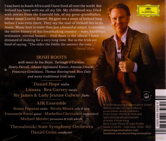 Daniel Hope: Irish Roots [CD]