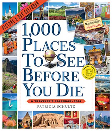 1,000 Places to See Before You Die Picture-A-Day Wall Calendar 2024: A Traveler's Calendar - Patricia Schultz [KALENDARZ]