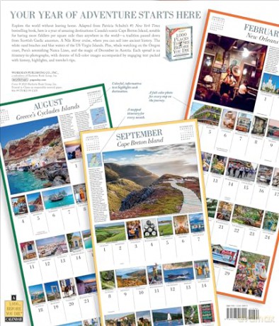 1,000 Places to See Before You Die Picture-A-Day Wall Calendar 2024: A Traveler's Calendar - Patricia Schultz [KALENDARZ]