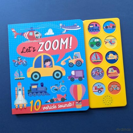 10 BUTTON SOUND BOOK - LET'S ZOOM (Let's! Sound Books) - Sarah Wade [KSIĄŻKA]