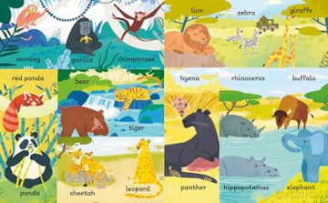 100 First Words Exploring Animals [KSIĄŻKA]