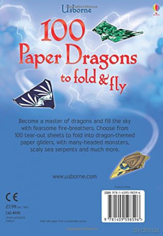 100 Paper Dragons to Fold and Fly - Sam Baer [KSIĄŻKA]
