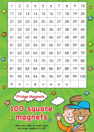 100 Square: Help your child to count, read and order numbers to 100.. Perfect for Home Learning. (Scholastic Magnets) - Scholastic [KSIĄŻKA]