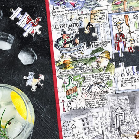 1000 Piece Jigsaw Puzzle - Comical Gin by Tim Bulmer - 1000 Piece Puzzles for Adults Colourful Jigsaw Puzzle, Gift for Gin Lovers 66cm X 50cm Funny Jigsaw Puzzles, Alcohol Lovers Gift [PUZZLE]