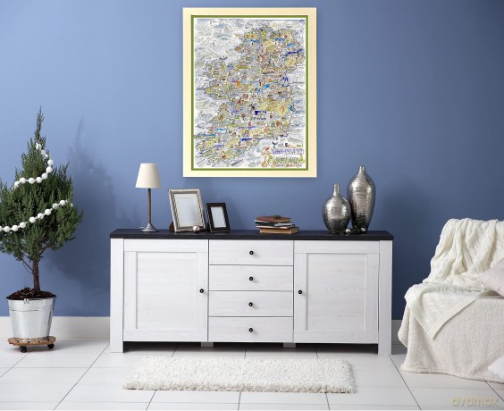 1000 Piece Jigsaw Puzzle - Comical Map Of Ireland Artwork By Tim Bulmer - Comical 1000 Piece Puzzles For Adults Colorful Jigsaw Puzzle 66cm X 50cm Funny Jigsaw Puzzles, Irish Gift, St Patricks [PUZZLE]
