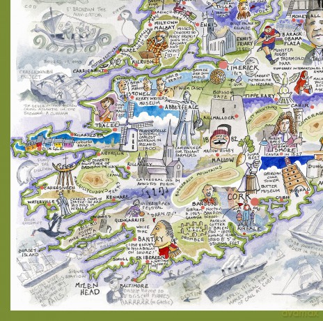 1000 Piece Jigsaw Puzzle - Comical Map Of Ireland Artwork By Tim Bulmer - Comical 1000 Piece Puzzles For Adults Colorful Jigsaw Puzzle 66cm X 50cm Funny Jigsaw Puzzles, Irish Gift, St Patricks [PUZZLE]