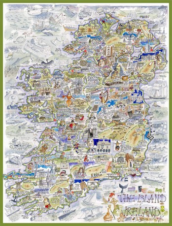 1000 Piece Jigsaw Puzzle - Comical Map Of Ireland Artwork By Tim Bulmer - Comical 1000 Piece Puzzles For Adults Colorful Jigsaw Puzzle 66cm X 50cm Funny Jigsaw Puzzles, Irish Gift, St Patricks [PUZZLE]
