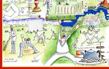 1000 Piece Jigsaw Puzzle - Cricket By Tim Bulmer - Comical 1000 Piece Puzzles for Adults Colorful Jigsaw Puzzle 66cm X 50cm Funny Sports Jigsaw Puzzles [PUZZLE]