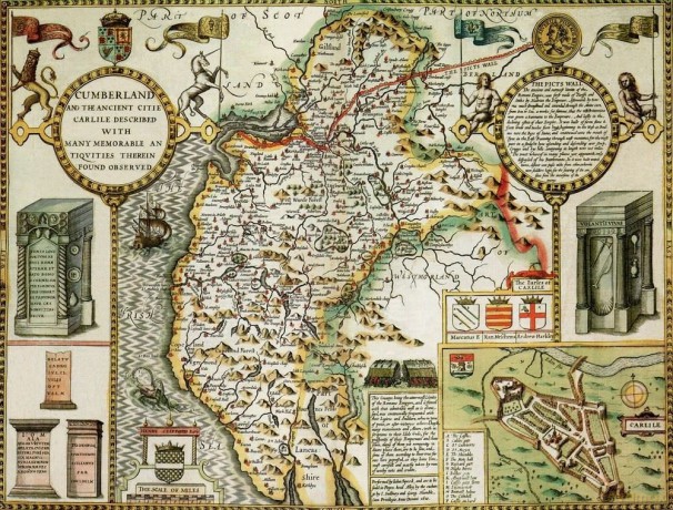 1000 Piece Jigsaw Puzzle for Adult Ryco Originals Cumberland Historical Map Free Print [GRA]