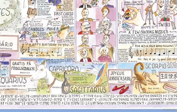 1000 Piece Jigsaw Puzzles - For Adults - Happy Birthday By Tim Bulmer, Large Size 66cm X 50cm. Challenging To Complete But Fun And Humorous comical funny cartoon [PUZZLE]