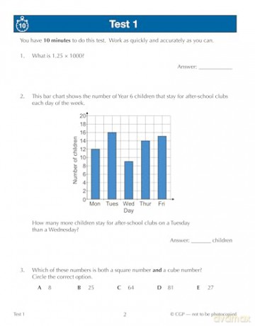 11+ GL 10-Minute Tests: Maths - Ages 10-11 Book 2 (with Online Edition) (CGP GL 11+ Ages 10-11) - CGP Books [KSIĄŻKA]