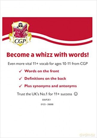 11+ Vocabulary Flashcards for Ages 10-11 - Pack 2: for the 2024 exams (CGP 11+ Ages 10-11) - CGP Books [KSIĄŻKA]