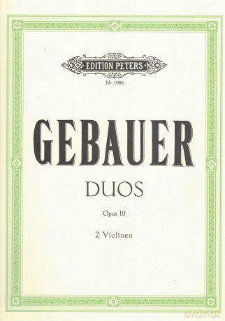 12 Easy Duets Op.10 Violons - Michel Joseph Gebaue [KSIĄŻKA]