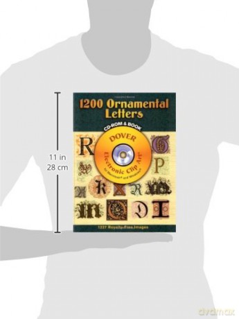 1200 Ornamental Letters (Dover Electronic Clip Art) [KSIĄŻKA]