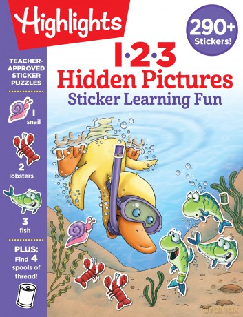 123 Hidden Pictures Sticker Learning Fun (Highlights Hidden Pictures Sticker Learning) - Highlights [KSIĄŻKA]
