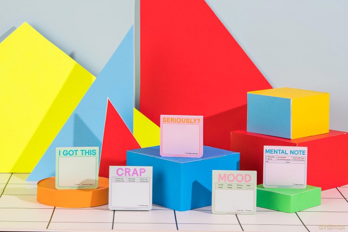 1-Count Knock Knock Mental Note to Do Sticky Note Pad, 3 x 3-inches (Pastel Edition) - Knock Knock [KSIĄŻKA]