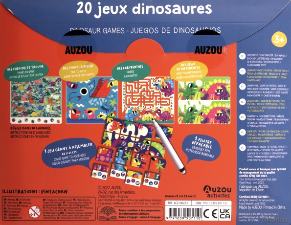 20 Jeux Dinosaures - Pablo PINTACHAN [KSIĄŻKA]