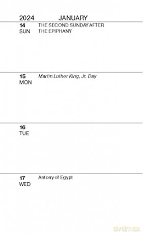 2024 Christian Pocket Diary: December 2023 through December 2024 [KALENDARZ]