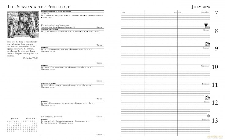 2024 Episcopal Liturgical Appointment Calendar [KALENDARZ]