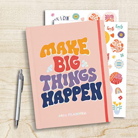 2024 Make Big Things Happen Large Monthly Planner: A Deluxe 17-Month Organizer for Planning Your Dreams and Reaching Your Goals - Sourcebooks [KSIĄŻKA]