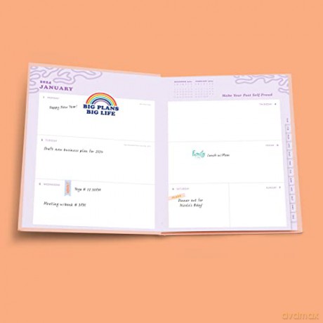 2024 Make Big Things Happen Large Monthly Planner: A Deluxe 17-Month Organizer for Planning Your Dreams and Reaching Your Goals - Sourcebooks [KSIĄŻKA]