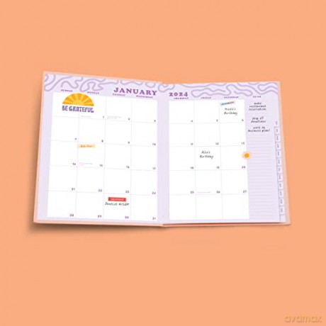 2024 Make Big Things Happen Large Monthly Planner: A Deluxe 17-Month Organizer for Planning Your Dreams and Reaching Your Goals - Sourcebooks [KSIĄŻKA]