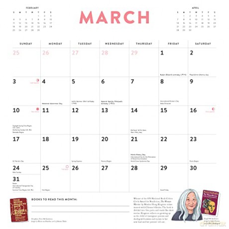 2024 Wall Calendar: Bibliophile Diverse Spines - Jane Mount [KALENDARZ]