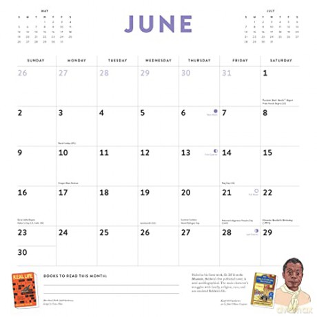 2024 Wall Calendar: Bibliophile Diverse Spines - Jane Mount [KALENDARZ]