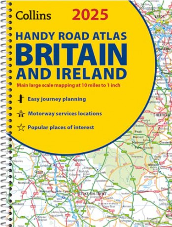 2025 Collins Handy Road Atlas Britain and Ireland: A5 Spiral (Collins Road Atlas) - Collins Maps [KSIĄŻKA]